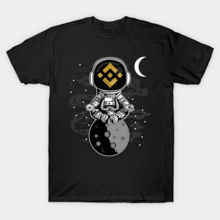 Astronaut Binance BNB Coin To The Moon Crypto Token Cryptocurrency Wallet Birthday Gift For Men Women Kids T-Shirt